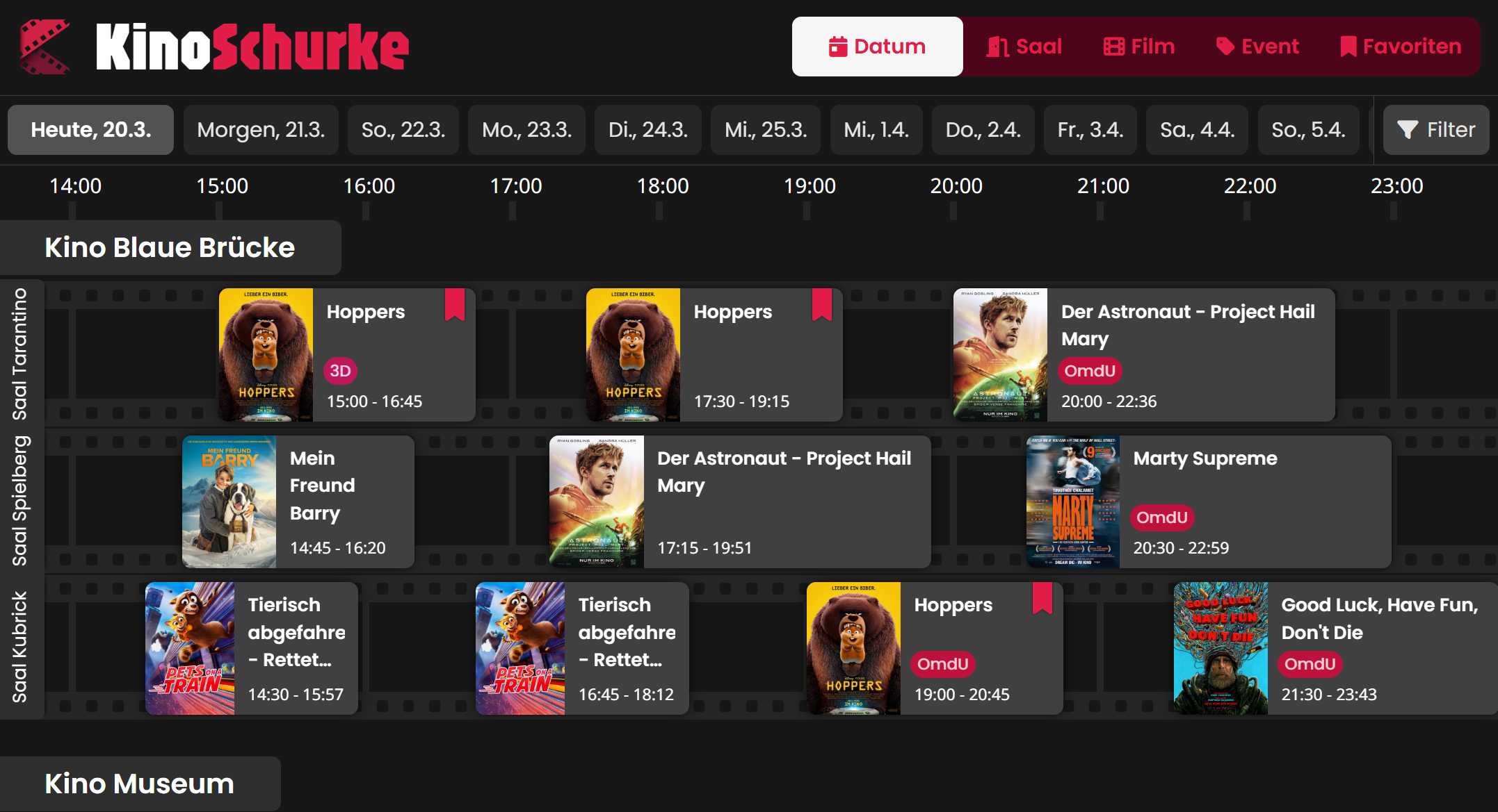 Kinoschurke.de Website.